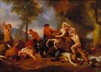 赫拉克勒斯杀死半人马 Hercules Slaying the Centaurs，查尔斯·勒布伦