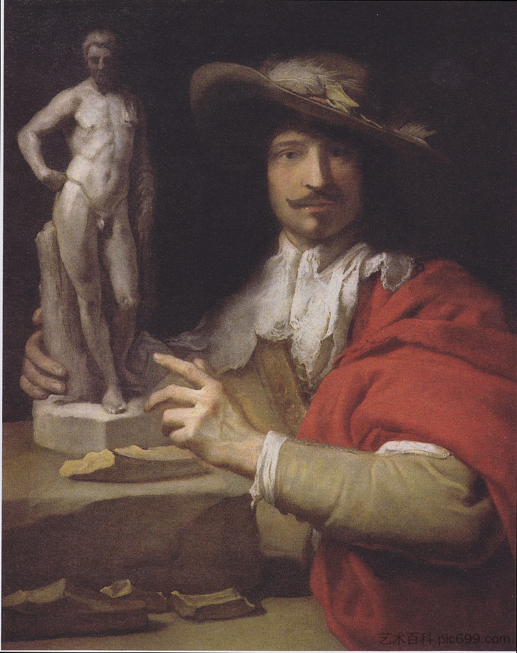 雕塑家尼古拉斯·勒布伦的肖像 Portrait of the Sculptor Nicolas Le Brun (1635)，查尔斯·勒布伦