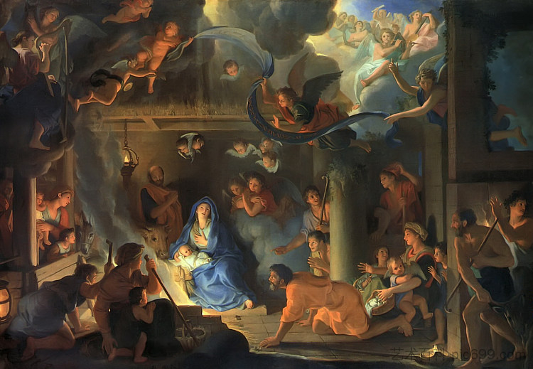 牧羊人的崇拜 The Adoration of the Shepherds (1689)，查尔斯·勒布伦