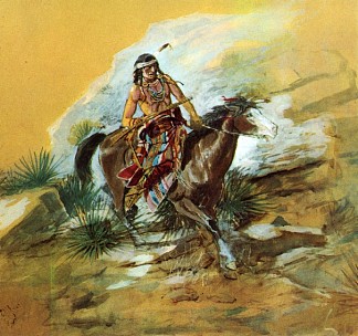 乌鸦侦察兵 The Crow Scout (1890)，查尔斯·拉塞尔