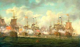 圣文森特战役，2月14日 The Battle of St Vincent, 14 Februrary (1797)，查尔斯·马丁·鲍威尔