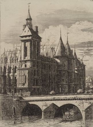 钟楼 La Tour De L’horloge (1852)，查尔斯·麦里森