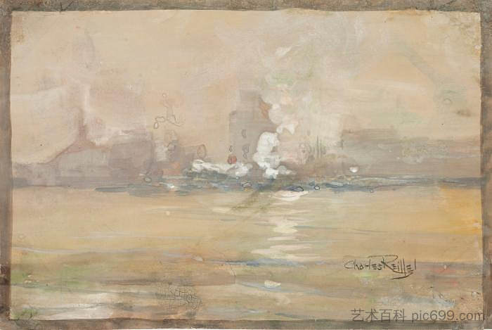 雾蒙蒙的早晨，2号 Foggy Morning, No. 2 (1895)，查尔斯·赖费尔