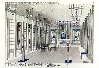 音乐室 Music Room (1901)，查尔斯·雷尼·麦金托什