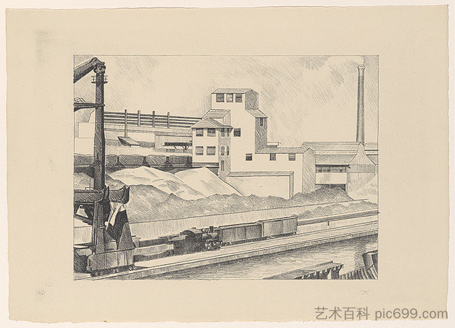 工业系列，#1 Industrial Series, #1 (1928)，查尔斯·希勒