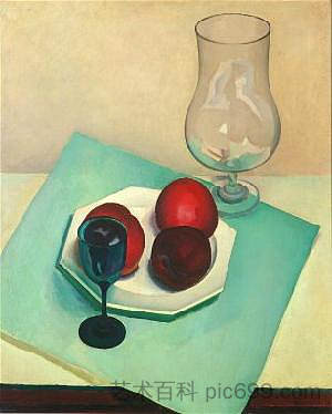 静物画 Still Life (1925)，查尔斯·希勒