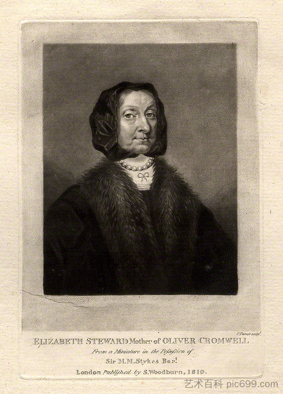 伊丽莎白·克伦威尔（原姓斯图尔特） Elizabeth Cromwell (née Steward) (1810)，查尔斯·特尔纳