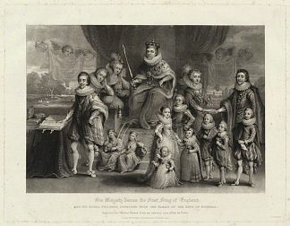 詹姆斯一世和他的皇室后代 James I and his royal progeny (1814)，查尔斯·特尔纳
