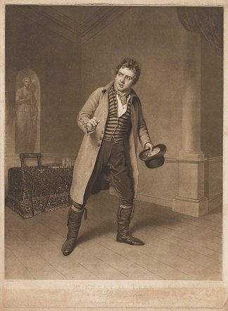 John Emery 飾演 Tyke in Morton’s School of Reform（英语：School of Reform） John Emery as Tyke in Morton’s ‘School of Reform’ (1808)，查尔斯·特尔纳