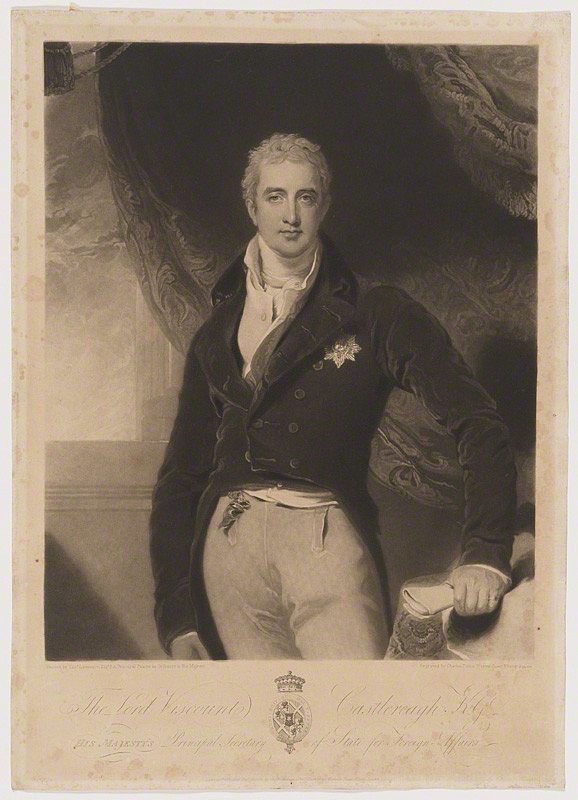 罗伯特·斯图尔特，第二代伦敦德里侯爵（卡斯尔雷勋爵） Robert Stewart, 2nd Marquess of Londonderry (Lord Castlereagh) (1814)，查尔斯·特尔纳