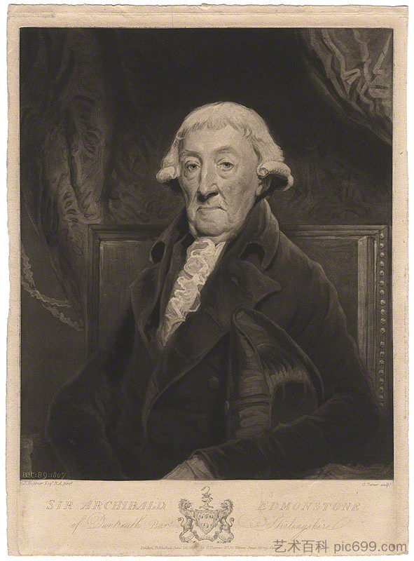 阿奇博尔德·埃德蒙斯通爵士，第一 Bt Sir Archibald Edmonstone, 1st Bt (1807)，查尔斯·特尔纳