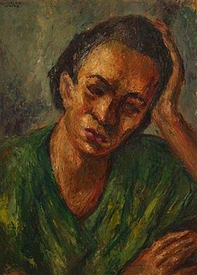 女人休息 Woman Resting，查尔斯·怀特