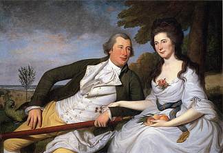 本杰明和埃莉诺·里奇利·拉明 Benjamin and Eleanor Ridgley Laming (1788)，查尔斯·威尔森·皮尔