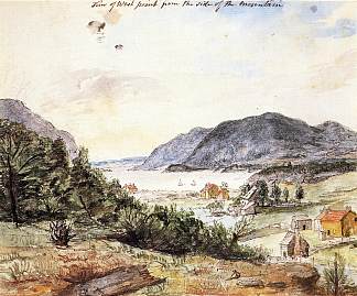 从山边看西点军校 View of West Point from the Side of the Mountain (1801)，查尔斯·威尔森·皮尔