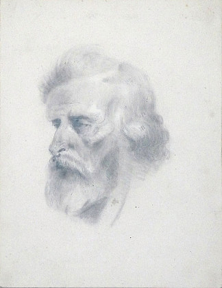 老人的头 Old Man’s Head (1845)，尼古拉斯·杜桑·查莱
