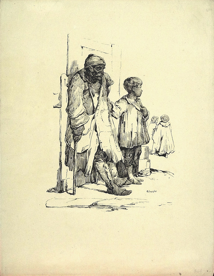 老乞丐 Old Beggar (1823; France  )，尼古拉斯·杜桑·查莱