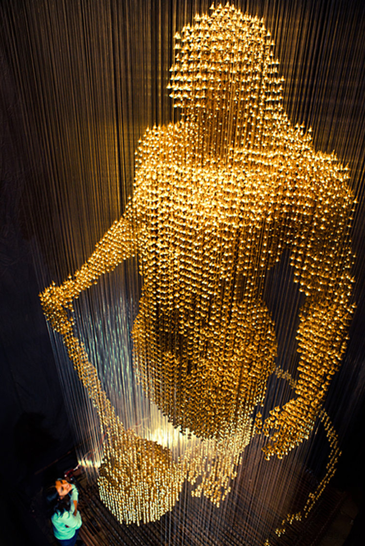 26000 哈努曼雕塑的钟声 26000 Bells of Hanuman Sculpture (2014; New Delhi,India ),查鲁维·阿格拉瓦尔