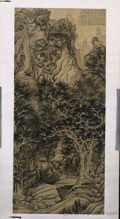 五大白内障之山 The Mountain of the Five Cataracts (1625)，陈红寿