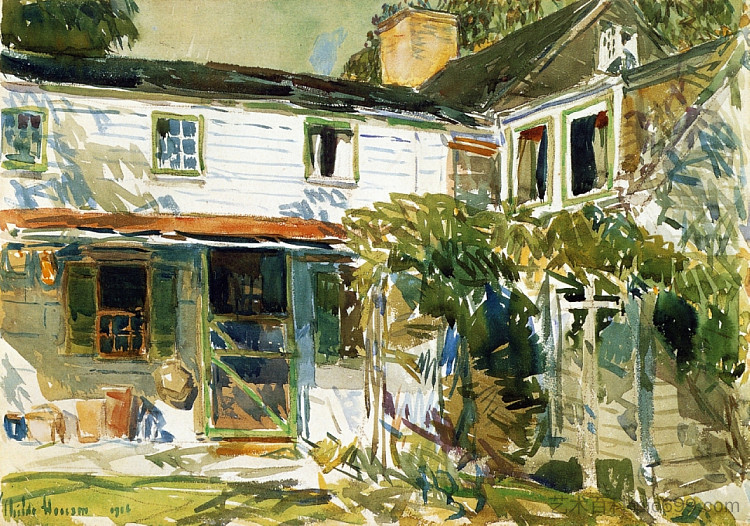 老房子的后面 Back of the Old House (1916),施尔德·哈森