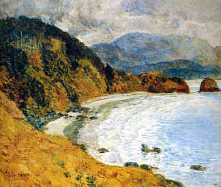 伊克拉海滩， 俄勒冈州 Ecola Beach, Oregon (1904)，施尔德·哈森