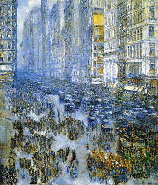 冬季的第五大道 Fifth Avenue in Winter (1919)，施尔德·哈森