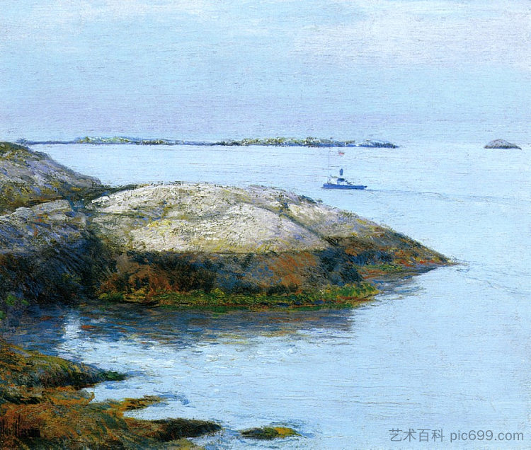 浅滩岛,阿普尔多尔 Isles of Shoals, Appledore (1890),施尔德·哈森