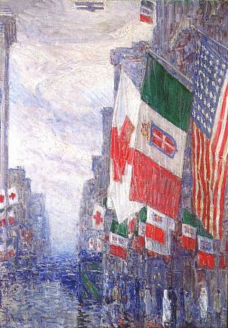 意大利日，五月 Italian day, May (1918)，施尔德·哈森