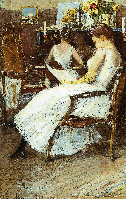 哈桑夫人和她的妹妹 Mrs. Hassam and Her Sister (1889)，施尔德·哈森