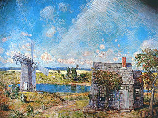 老长岛景观 Old Long Island Landscape (1920)，施尔德·哈森