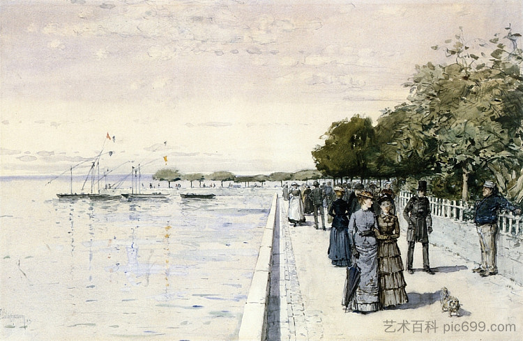 走 Promenade (1883)，施尔德·哈森