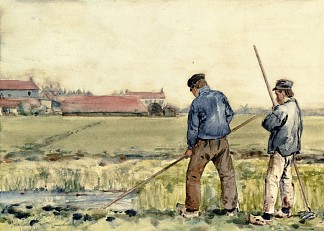 荷兰场景 Scene in Holland (1883)，施尔德·哈森