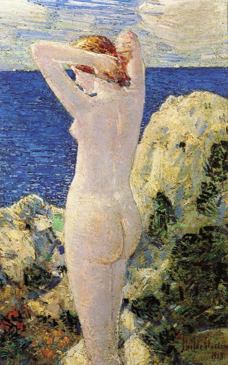 沐浴者 The Bather (1915)，施尔德·哈森