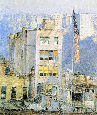 第五大道旗帜 The Flag, Fifth Avenue (1918)，施尔德·哈森