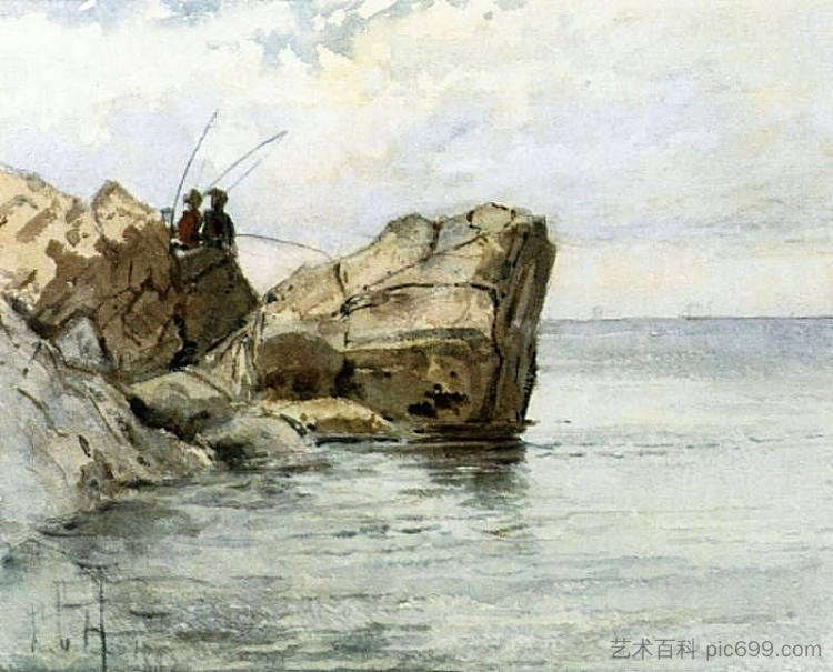 年轻渔民 Young Fishermen (1882)，施尔德·哈森
