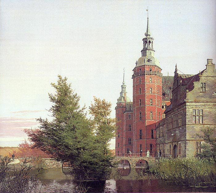 从西北部看到的腓特烈堡城堡 Frederiksborg Castle Seen from the Northwest (1836)，克里森·科布克