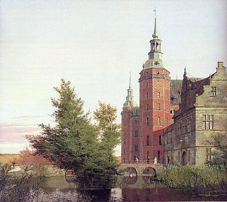 从西北部看到的腓特烈堡城堡 Frederiksborg Castle Seen from the Northwest (1836)，克里森·科布克