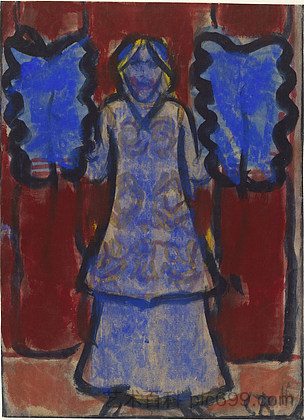 蓝扇舞者 Blue Fan Dancer (1916)，克里斯蒂安·罗夫斯