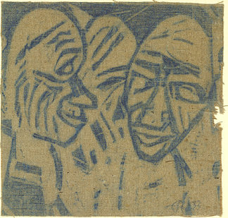 大头 （2 头 I） Large Heads (2 Heads I) (1921)，克里斯蒂安·罗夫斯