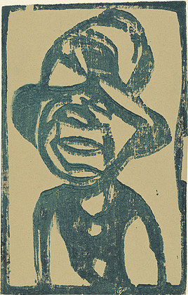 街头顽童（头戴帽子） Street Urchin (Head with Hat) (1921)，克里斯蒂安·罗夫斯