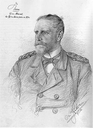 爱德华·冯·克诺尔的肖像 Portrait of Eduard von Knorr (1891)，克里斯蒂安·阿勒斯