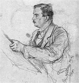 自画像 Self-portrait (1894)，克里斯蒂安·阿勒斯