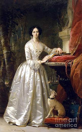 玛丽亚·尼古拉耶夫娜大公夫人的肖像 Portrait of Grand Duchess Maria Nikolaevna，克里斯蒂安那·罗伯特森