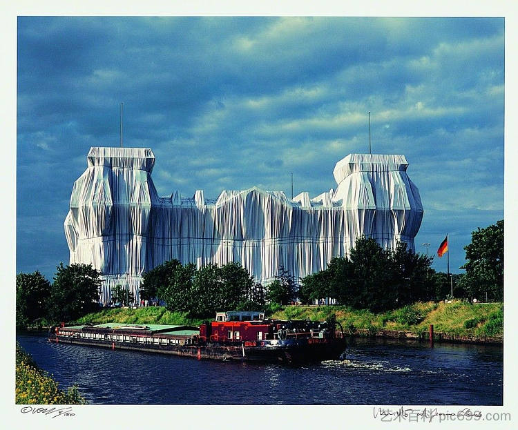 包裹式国会大厦（柏林） Wrapped Reichstag (Berlin) (1971 - 1995)，克里斯托和珍妮-克劳德