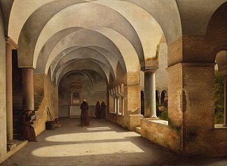 修道院，圣洛伦索富里勒穆拉 The Cloisters, San Lorenzo Fuori Le Mura (1824)，克里斯托弗·威廉·埃克斯贝尔