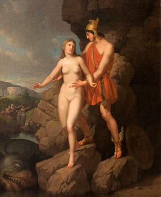 英仙座交付仙女座 Perseus Delivering Andromeda，克里斯托弗·威廉·埃克斯贝尔