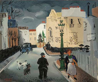 巴黎街头 Street in Paris (1926)，克里斯托弗·伍德