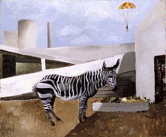 斑马和降落伞 Zebra and Parachute (1930; Paris,France                     )，克里斯托弗·伍德