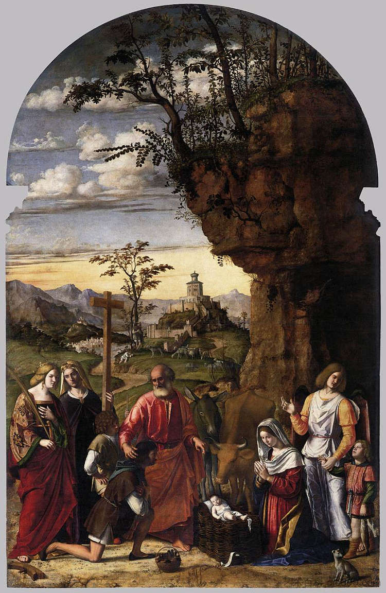 牧羊人的崇拜 Adoration of the Shepherds (1509; Italy  )，西玛·达·科内利亚诺