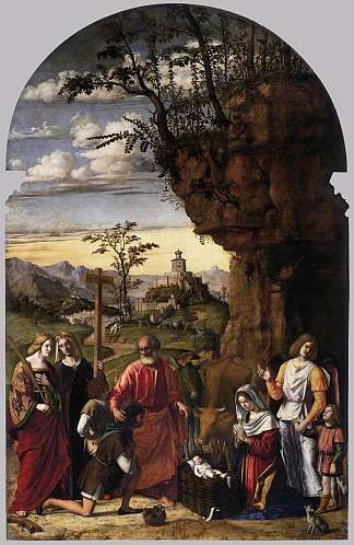 牧羊人的崇拜 Adoration of the Shepherds (1509; Italy                     )，西玛·达·科内利亚诺