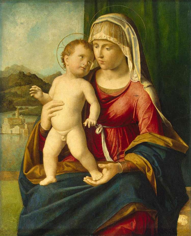 麦当娜和孩子 Madonna and Child (c.1497; Italy  )，西玛·达·科内利亚诺